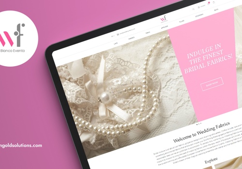 E-Commerce Development Package Example: Wedding Fabrics