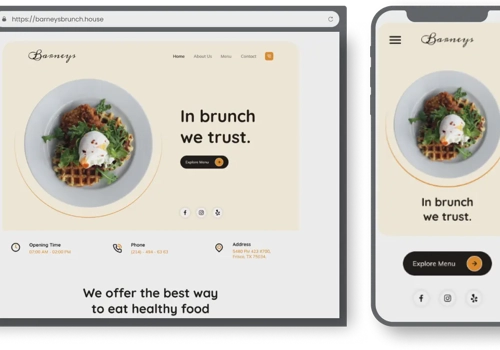 UX/UI Design Package Example: Fresh and Minimal Website