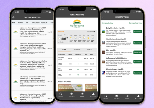 Mobile App Development Package Example: AgResource