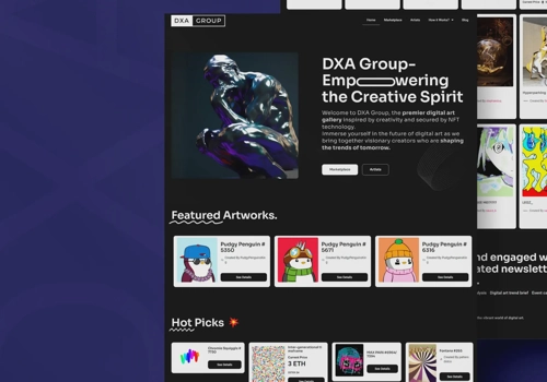 Web Design Package Example: DXA Group WordPress Website Development & Design