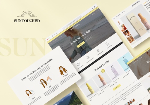Web Development Package Example: Suntouched Shopify Website