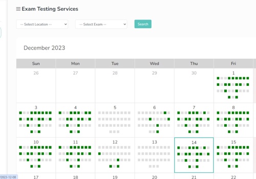 Web Development Package Example: Exam Portal