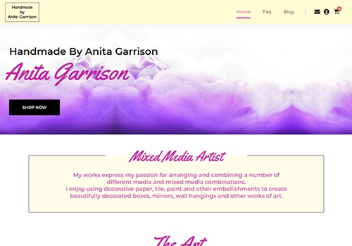 E-Commerce Development Package Example: Artist/Art website using WordPresss-WooCommerce