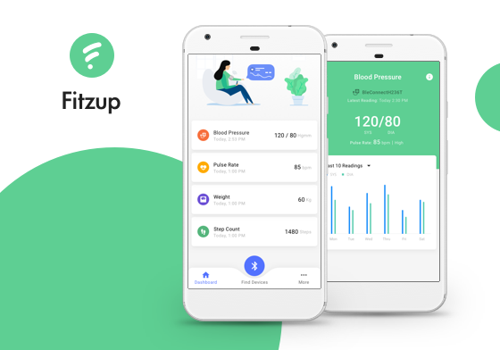 Mobile App Development Package Example: Fitzup Healthcare App