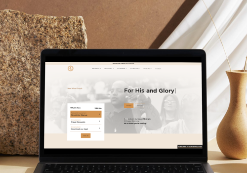 Digital Strategy Package Example: New Wine Church: Nonprofit Web Design & SEO