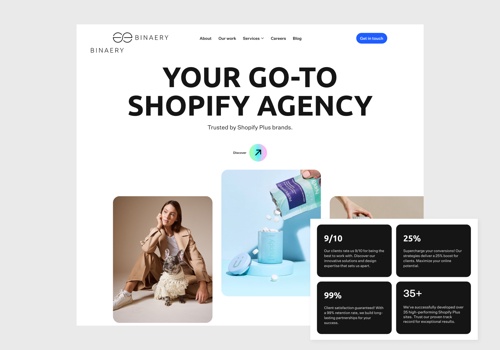 Digital Strategy Package Example: Binaery Agency Site