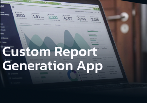 Custom Software Development Package Example: Custom Report Generation App