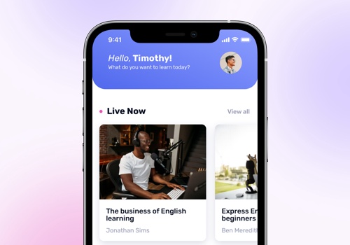 Mobile App Development Package Example: Velvot — an app for learning via video content