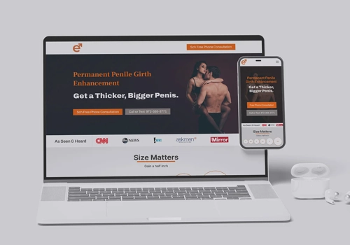 Web Development Package Example: Erection Ceneter -Digital Marketing & Landing Page