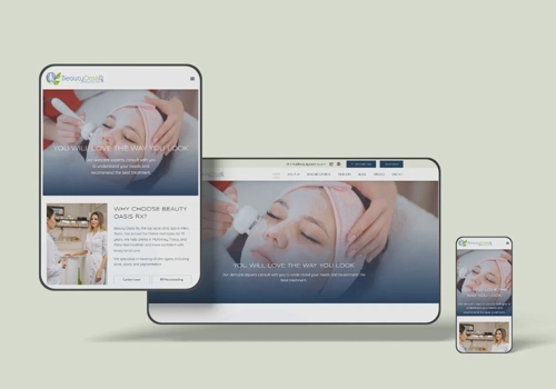 Pay Per Click Package Example: Beauty Oasis - UI/UX, Web Development & Google Ads