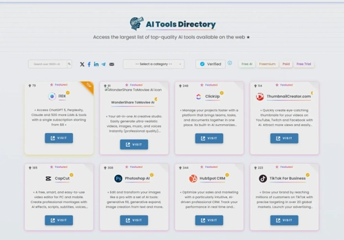 Web Design Package Example: Scalable AI SaaS app for Smarter Tool Discovery