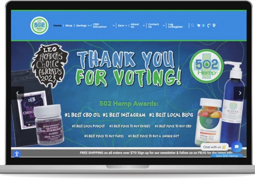 Search Engine Optimization Package Example: 502 Hemp