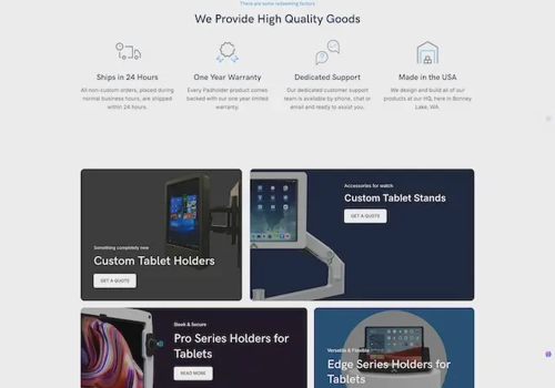 Web Design Package Example: Padholder.com Redesign