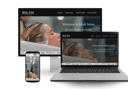 Advertising Package Example: Riudi Salon — Website Design & Digital Marketing