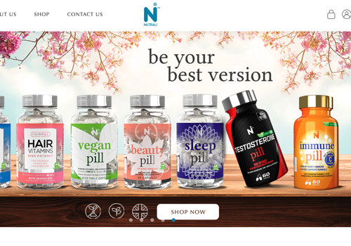Web Development Package Example: Shopify store for Beauty brand