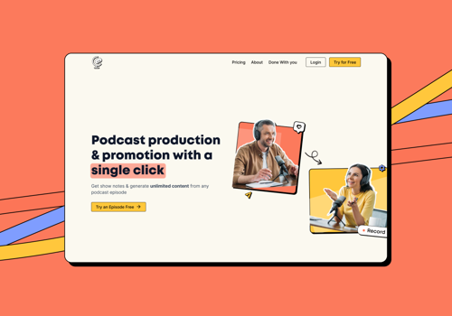 UX/UI Design Package Example: MVP Design For SaaS For Podcasters