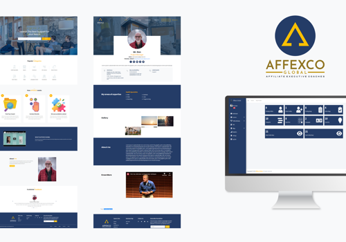 UX/UI Design Package Example: AFFEXCO global Website Redesign & CRM Development
