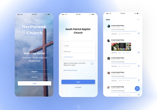 UX/UI Design Package Example: Redesigning Church App UI/UX for Grplife