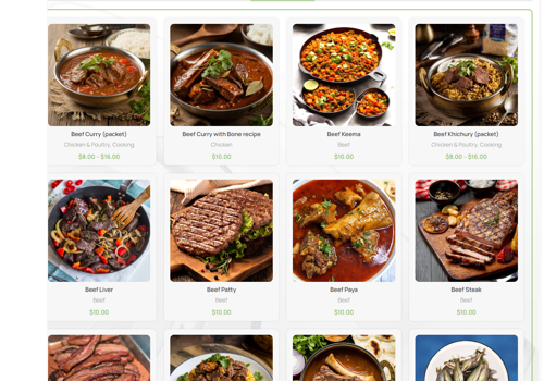 Web Development Package Example: Etc Grocery Website Create