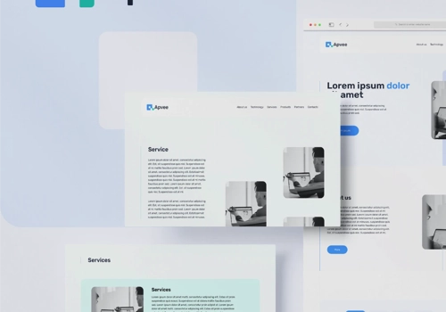 UX/UI Design Package Example: Apvee Branding and UI/UX Design