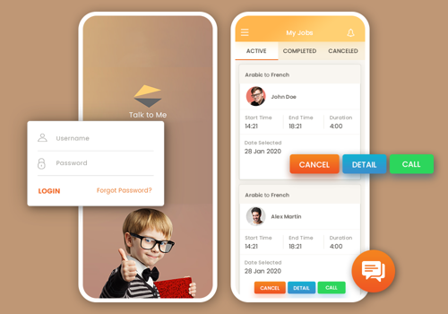 Mobile App Development Package Example: TalkToMe
