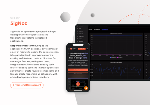 Web Development Package Example: SigNoz