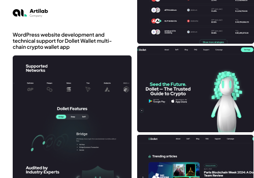 Web Development Package Example: WordPress development and technical support