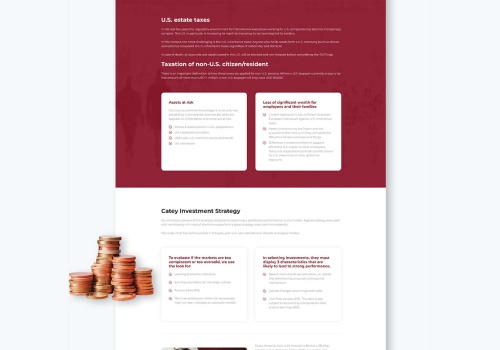 Web Design Package Example: Catey website redesign