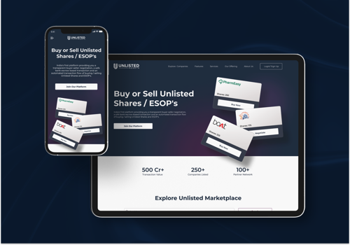 Web Design Package Example: Unlisted Assets : Landing Page Design