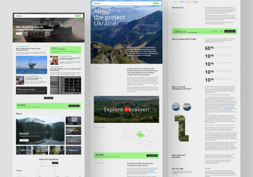 Web Design Package Example: Ukraїner Website