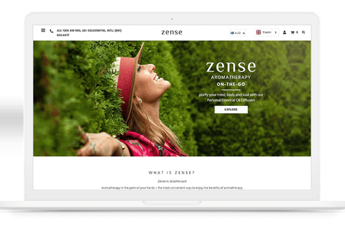 Web Development Package Example: ZENSE - Shopify Web Development