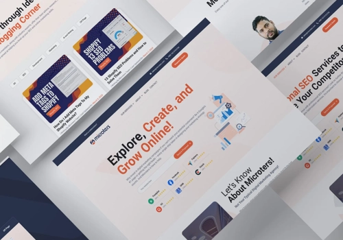 Web Design Package Example: Website Design and Development for Microters