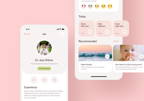 Mobile App Development Package Example: Mental health app development