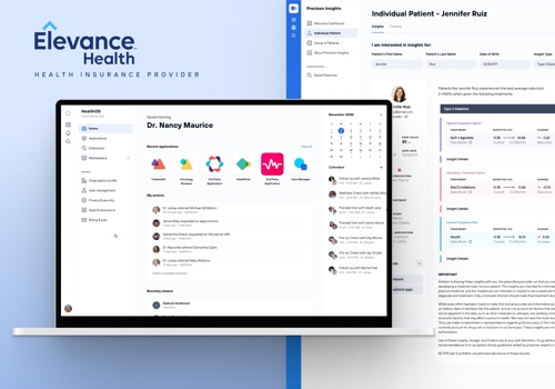 Web Design Package Example: Elevance Health – Web Design, SaaS, Design System