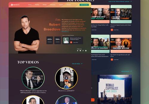 Web Design Package Example: Robert Breedlove