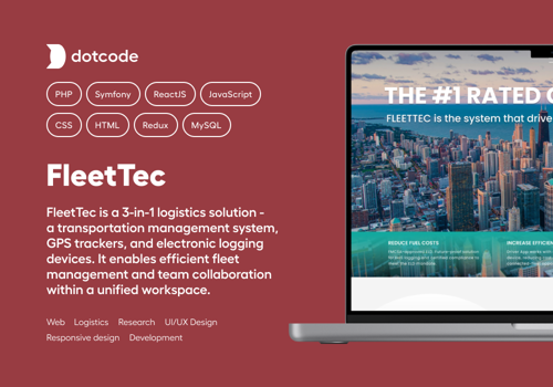 Web Design Package Example: Logistic Platform with 3 solutions