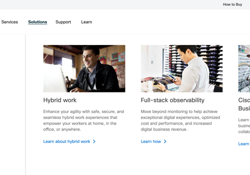 UX/UI Design Package Example: Website infrastructure