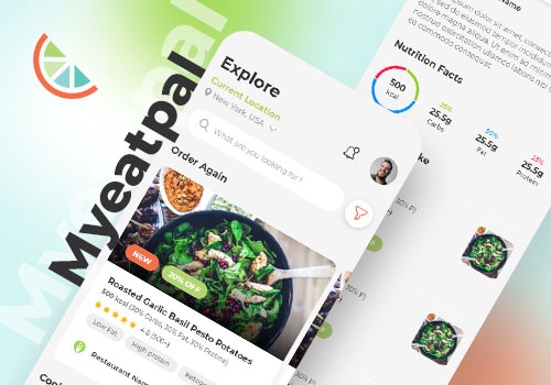 UX/UI Design Package Example: Myeatpal – Tailored Tastes at Your Fingertips