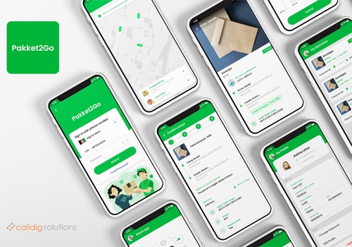 UX/UI Design Package Example: Pakket2Go App- UI/UX design