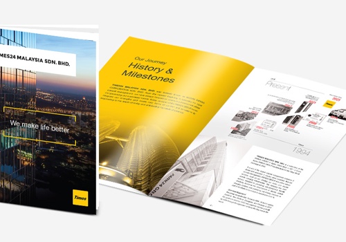 Graphic Design Package Example: Marketing Kit Brochure for Times24 Malaysia