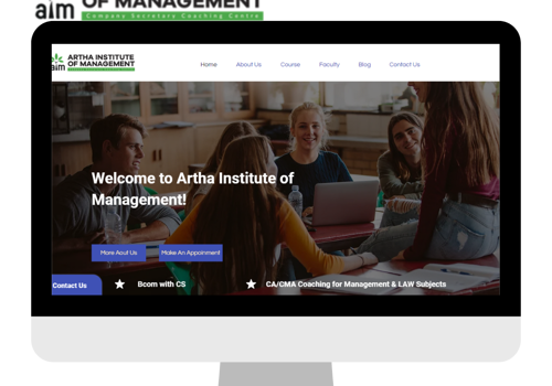 Web Development Package Example: Education Institution website design