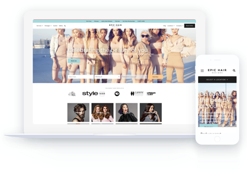 E-Commerce Development Package Example: Epic Hair Designs