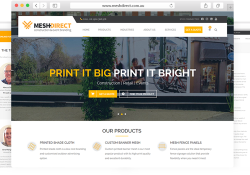 Web Development Package Example: Mesh Direct Website Redevelopment