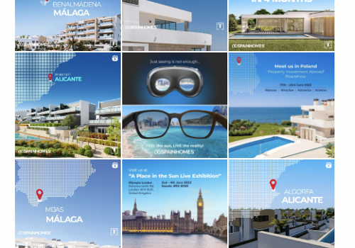 Advertising Package Example: Social Media Management & Ads for Spain Homes