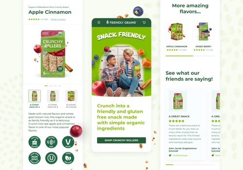 E-Commerce Development Package Example: Friendly Grains by Chef Bobo