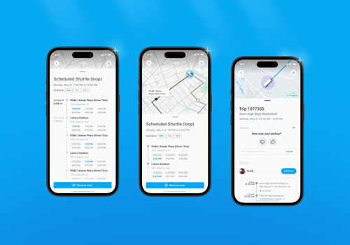 UX/UI Design Package Example: Charter Bus Mobile App | Transportation Management