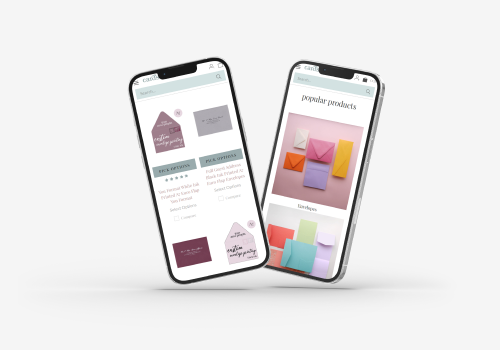 E-Commerce Development Package Example: Cards and Pockets - BigCommerce application