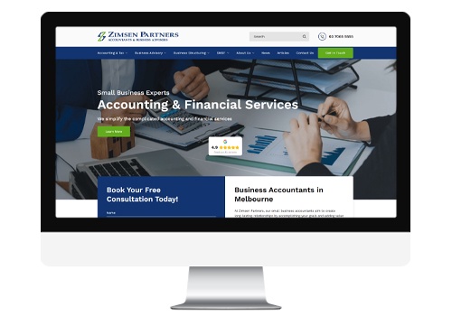 Search Engine Optimization Package Example: SEO, SMM & Development for Financial Services Firm