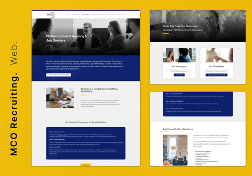 Web Design Package Example: Web Design for MCO Recruiting