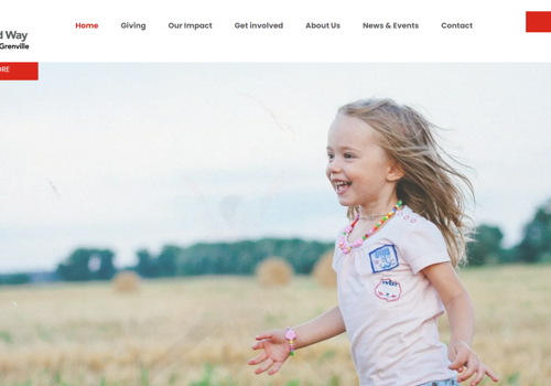 Web Design Package Example: Website Refresh for the United Way
